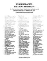 Hymn Melodies for Eb Instruments 1979604401 Book Cover