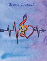 Music Journal: 8.5 X 11”, Manuscript Paper, 200 pages, 12 Staff Paper Notebook, Blank Sheet Music Composition Book 1793209391 Book Cover