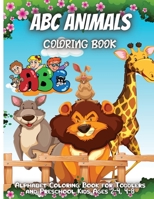 ABC Animals Coloring Book: Alphabet Coloring Book for Toddlers and Preschool Kids Ages 2-4, 4-8 9335277770 Book Cover