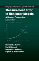 Measurement Error in Nonlinear Models: A Modern Perspective 1584886331 Book Cover