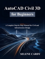 AutoCAD Civil 3D for Beginners: A Complete Step-by-Step Manual for Civil and Infrastructure Design B0H45285LG Book Cover