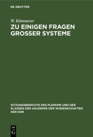 Zu einigen Fragen großer Systeme 3112583930 Book Cover