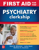 First Aid for the Psychiatry Clerkship 1260143392 Book Cover