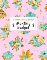 Monthly Budget Planner and Organizer: Daily Weekly & Monthly Calendar Expense Tracker, Financial & Bill Planner, Watercolor Flowers Budget Organizer 1654903043 Book Cover