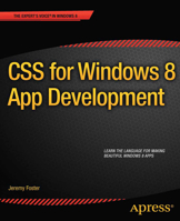 CSS for Windows 8 App Development 1430249838 Book Cover