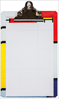 Piet Mondrian Mini Clipboard, 6 X 9" clipboard with coordinating notepad 1623257573 Book Cover