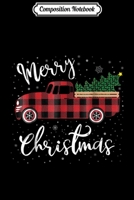 Composition Notebook: Red Truck Christmas Buffalo Plaid Merry Christmas Journal/Notebook Blank Lined Ruled 6x9 100 Pages 1708592415 Book Cover