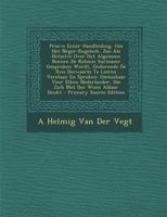 Proeve Eener Handleiding, Om Het Neger-Engelsch, Zoo Als Hetzelve Over Het Algemeen Binnen De Kolonie Suriname Gesproken Wordt, Gedurende De Reis ... Met Der Woon Aldaar Denkt 1016498063 Book Cover