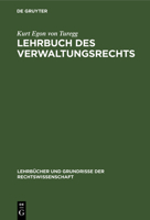 Lehrbuch Des Verwaltungsrechts 3111165434 Book Cover