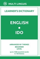 English-Ido Learner's Dictionary B095HZJN4Y Book Cover