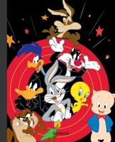 Notebook: Looney Tunes Cartoon Soft Glossy Cover Graph Paper Pages Book 7.5 x 9.25 Inches 110 Pages 169244283X Book Cover