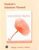 Student's Solutions Manual for Intermediate Algebra 0134719069 Book Cover
