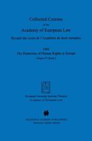 Collected Courses of the Academy of European Law 1993 Vol. IV - 2 9041103341 Book Cover