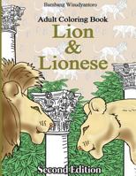 Lion and Lionese: Adult Coloring Book 1537712411 Book Cover