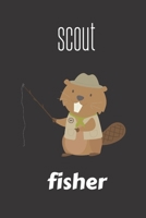 scout fisher: small lined Scout Camp Notebook / Travel Journal to write in (6'' x 9'') 120 pages 1674249535 Book Cover