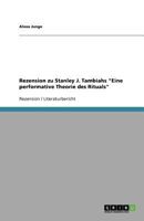 Rezension zu Stanley J. Tambiahs "Eine performative Theorie des Rituals" 3640754522 Book Cover