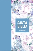 Biblia RVR 1960 Letra Grande Tamaño Manual Símil Piel Azul Acero Claro(Bible RVR 1960 Large Print Handsize LeatherLike Butterfly Light Steel Blue (Spanish Edition) 8418853239 Book Cover