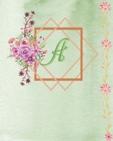 A: Initial Monogram Letter A Floral 2020 (Jan-Dec) Undated Weekly Monthly Agenda Schedule Organizer Logbook and Journal for Personal Business Appointment Life Skills in Financial Planning with Inspira 1710288159 Book Cover