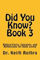 Did You Know? Book 3 1539841111 Book Cover