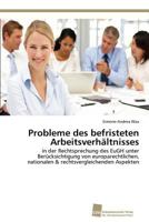 Probleme Des Befristeten Arbeitsverhaltnisses 3838138708 Book Cover