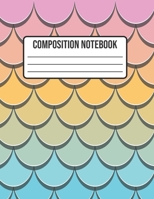 Composition Notebook: Mermaid Wide Ruled College Notepad 8.5 x 11 100 pages 1088502121 Book Cover