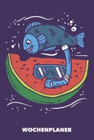 Wochenplaner: Unterwassermelone DIN A5 florales Inlay - Wochenkalender 52 Wochen für Trendsetter (lila violett) (German Edition) 1687734062 Book Cover