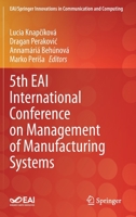 5th EAI International Conference on Management of Manufacturing Systems 3030672409 Book Cover