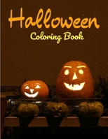 Halloween Coloring Book: 50 Halloween Coloring Pages, Mazes, Jokes, Puzzles, and More for Kids of All Ages B08KQVTJJS Book Cover