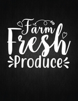 Farm Fresh Produce: Recipe Notebook to Write In Favorite Recipes - Best Gift for your MOM - Cookbook For Writing Recipes - Recipes and Notes for Your Favorite for Women, Wife, Mom 8.5" x 11" 1694431088 Book Cover