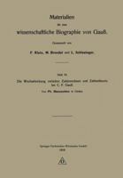 Die Wechselwirkung Zwischen Zahlenrechnen Und Zahlentheorie Bei C. F. Gauss 3663154912 Book Cover