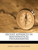 RECENT ADVANCES IN MATHEMATICAL PROGRAMMING 1245420402 Book Cover