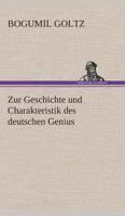 Zur Geschichte und Charakteristik des deutschen Genius 1149151307 Book Cover
