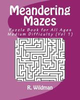 Meandering Mazes: Puzzle Books for All Ages - Medium Difficulty 1981609636 Book Cover