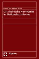 Das Rheinische Nurnotariat Im Nationalsozialismus 3848775603 Book Cover