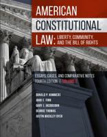 American Constitutional Law : Liberty, Community, and the Bill of Rights 1683289013 Book Cover