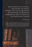 An Account of a Useful Discovery to Distill Double the Usual Quantity of Seawater, by Blowing Showers of Air up Through the Distilling Liquor: and Als 1014263875 Book Cover
