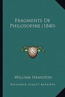 Fragments de Philosophie 1246772027 Book Cover