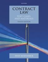Contract Law: Text, Cases and Materials 0192856545 Book Cover