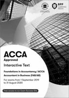 FIA Foundations of Accountant in Business FAB (ACCA F1): Interactive Text 150972415X Book Cover