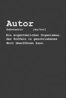 Autor Substantiv Ein eigent�mlicher Organismus, der Koffein in geschriebenesa Wort �berf�hren kann.: Jahres-Kalender f�r das Jahr 2020 DinA-5 Jahres-Planer Organizer 1707929920 Book Cover