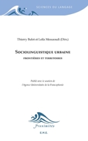 Sociolinguistique urbaine: Frontières et territoires (French Edition) 2930342323 Book Cover