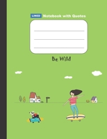 Lined Notebook - Large (8.5x11 inches) - 100 Pages - Green Cover (Notebook With Inspirational Quotes For Kids) 1695722671 Book Cover