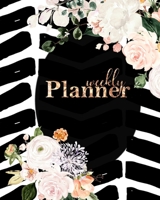 Weekly Planner: Undated Monthly Calendar Overview Pages with Simple Weekly Vertical Spread Layout for any year; Monday start no date for use with your planner kits and customize as needed. Fill in the 1709824964 Book Cover