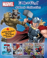 Marvel - Spider-man, Guardians of the Galaxy, Thor, and Ant-man 4-Book Look and Find Collection with Slipcase - Characters from Avengers Endgame Included - PI Kids 1503742032 Book Cover