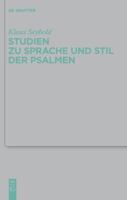 Studien Zu Sprache und Stil der Psalmen 3110240971 Book Cover