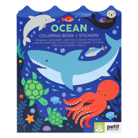 Ocean Coloring Book + Stickers 1797234900 Book Cover