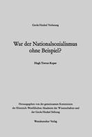 War der Nationalsozialismus ohne Beispiel? 3531119524 Book Cover