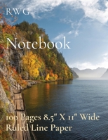 Notebook: 100 Pages 8.5 X 11 Wide Ruled Line Paper 1794820817 Book Cover