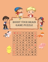 BOOST YOUR BRAIN GAME: Word Search for Kids all Ages : 132 Word Search Puzzles -Search and Find- B08X5WCLBM Book Cover