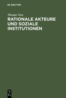 Rationale Akteure Und Soziale Institutionen 3486525115 Book Cover